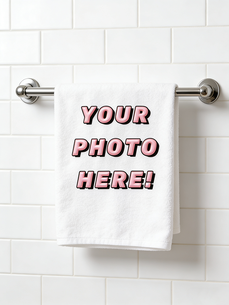 1Pc/2Pc Custom Photo Towel, Up - Spa Wellness Images avaliação e preço